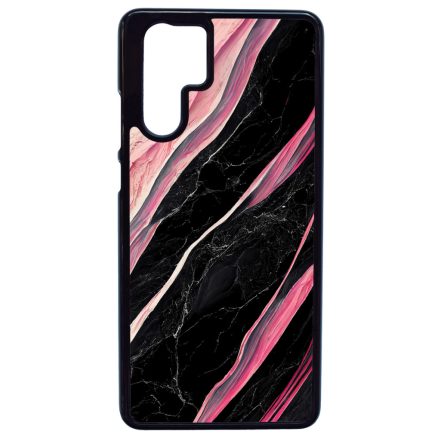 Luxury fekete-pink márvány mintás Huawei P30 Pro tok