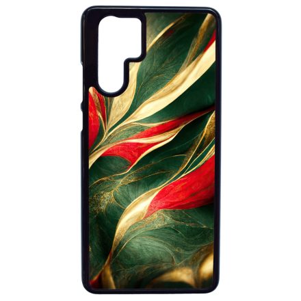 Magyaros piros-zöld márvány mintás Huawei P30 Pro tok