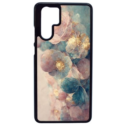 Pasztel rózsaszín és kék virágos Art Huawei P30 Pro tok