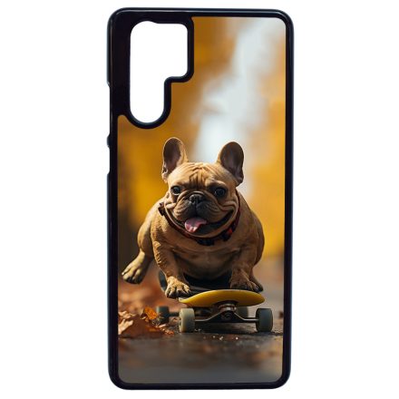 Francia bulldog gördeszkán Huawei P30 Pro tok