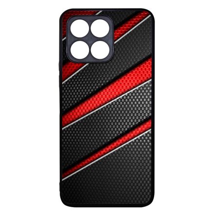 Piros fekete csíkos karbon mintás Honor X6a tok