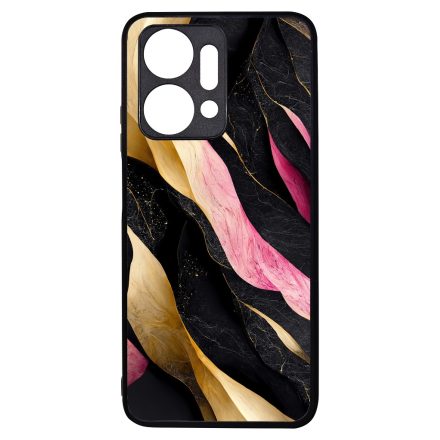 Szépséges fekete-pink és arany márvány mintás Honor X7a tok
