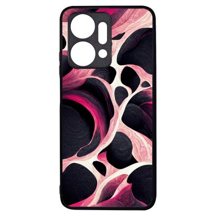 Gyönyörű fekete-fehér és pink márvány mintás Honor X7a tok