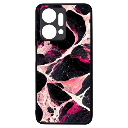 Különleges fekete-fehér és pink márvány mintás Honor X7a tok