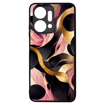 Aranyló fekete-pink márvány mintás Honor X7a tok