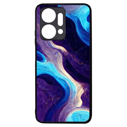 A kék és lila árnyalatai márvány mintás Honor X7a tok
