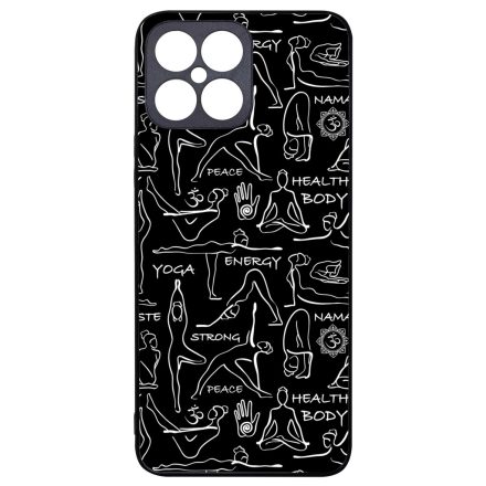 Black Line Art Joga Honor X8 tok