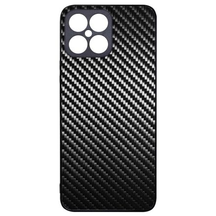 Ezüst karbon fiber mintás Honor X8 tok