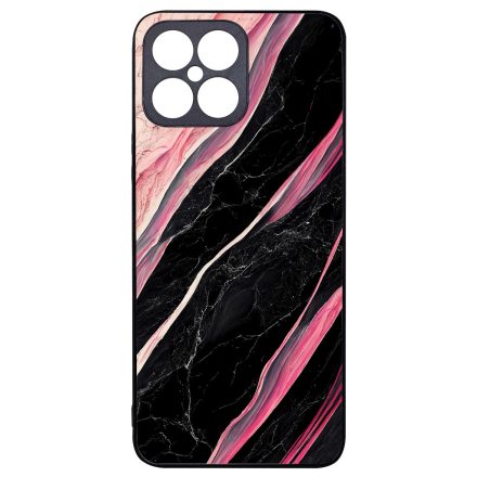 Luxury fekete-pink márvány mintás Honor X8 tok