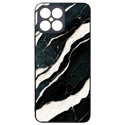 Trendi fekete-fehér márvány mintás Honor X8 tok