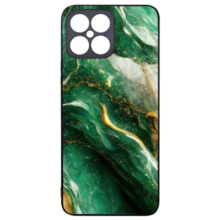 Smaragd zöld és arany márvány mintás  Honor X8 tok