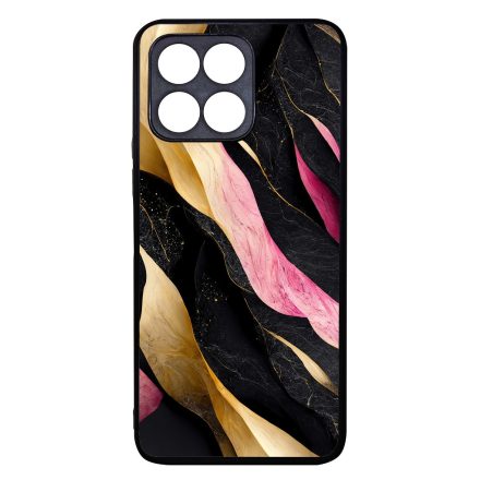 Szépséges fekete-pink és arany márvány mintás Honor X8a tok