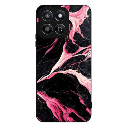 Gyönyörű fekete-pink márvány mintás Honor X8b tok