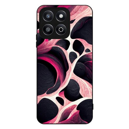 Gyönyörű fekete-fehér és pink márvány mintás Honor X8b tok