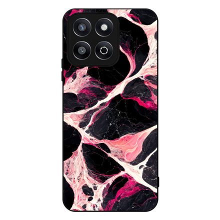Különleges fekete-fehér és pink márvány mintás Honor X8b tok
