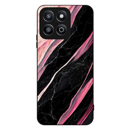 Luxury fekete-pink márvány mintás Honor X8b tok