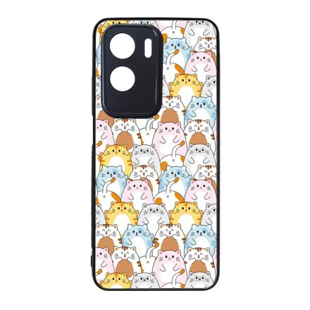 Tündéri Kawaii cica mintás Honor szilikon tok
