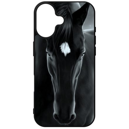lovas fekete ló iPhone szilikon tok