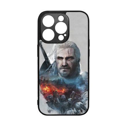 the Witcher Artwork Vaják Geralt of Rivia iPhone 14 Pro tok
