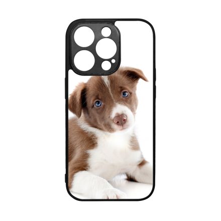 Édes Border Collie kölyök kutyus iPhone 14 Pro tok