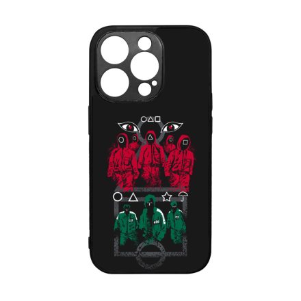 Squid Game fegyorok es a jatekosok iPhone 14 Pro tok