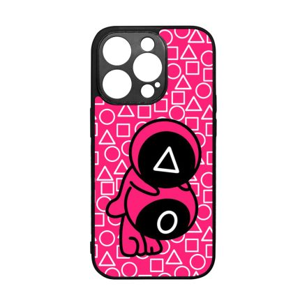 Squid Game roszaszin cuki katona mintas iPhone 14 Pro tok