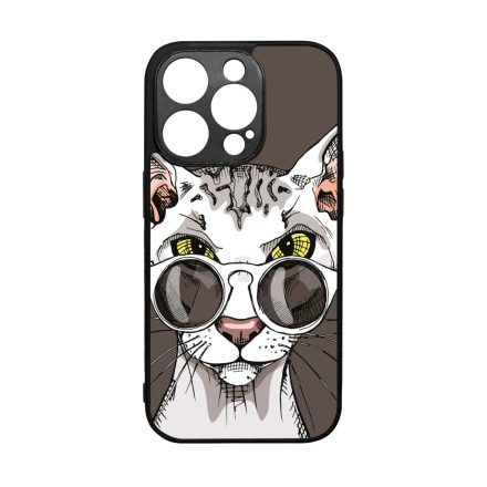 Hipster Szfinx cicus iPhone 14 Pro tok