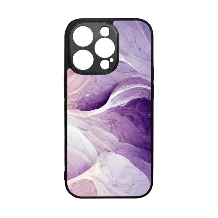 Absztrakt lila márvány mintás iPhone 14 Pro tok