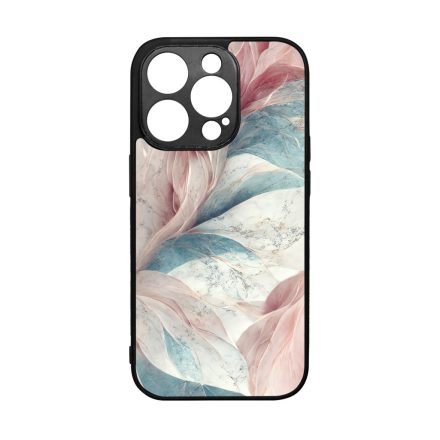 Lágy pasztel rózsaszín és zöld Art iPhone 14 Pro tok
