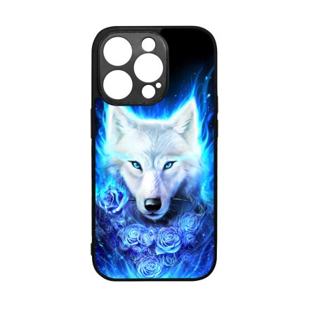 Farkas kék rózsával iPhone 14 Pro tok