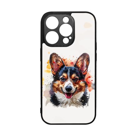 Színes Corgi iPhone 14 Pro tok