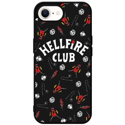 Hellfire Club - Fekete mintás - Stranger Things iPhone 16e tok
