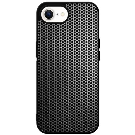 Speaker Ezüst metál mintás iPhone 16e tok