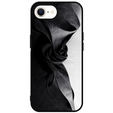 Szatén hatású fekete-fehér Art iPhone 16e tok