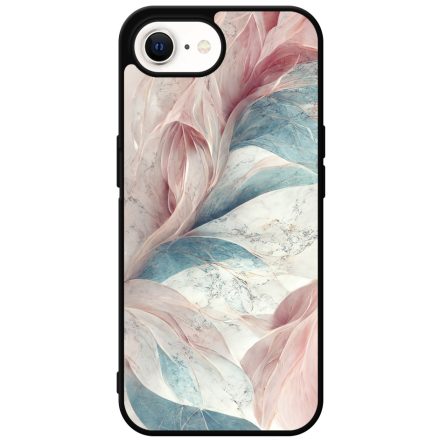 Lágy pasztel rózsaszín és zöld Art iPhone 16e tok