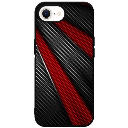 Carbon piros sávokkal iPhone 16e tok