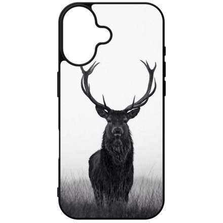 szarvas szarvasos agancs őszi fehér iPhone szilikon tok