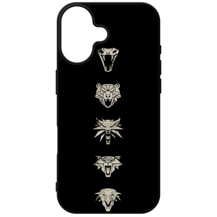 Witcher Schools wolf fehér farkas iPhone szilikon tok