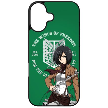 Mikasa ackerman Attack on titan AOT iPhone szilikon tok