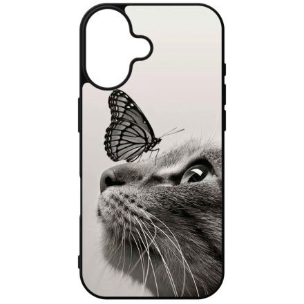 Cica és Pillangó - macskás iPhone szilikon tok