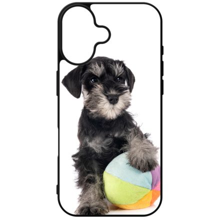 A család kis kedvence - Schnauzer iPhone szilikon tok