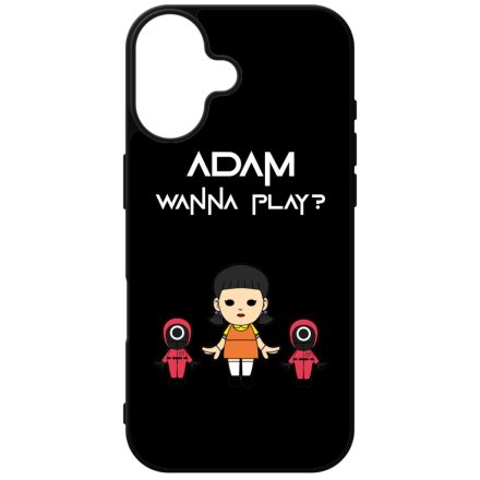 Squid Game akarsz jatszani Kerd a neveddel iPhone szilikon tok