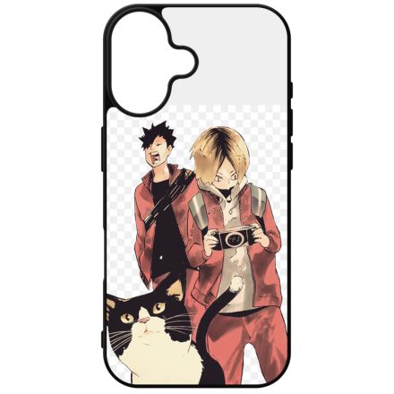 Kenma x Kuroo love cats - Haikyuu iPhone szilikon tok