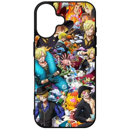 Sanji Collage ART - One Piece iPhone szilikon tok