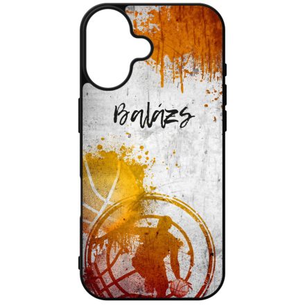 Kerd a Neveddel Grunge Kosarlabda iPhone szilikon tok