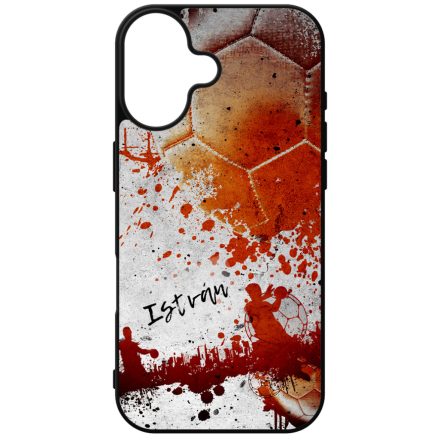Kerd a neveddel RED kezilabda mintas iPhone szilikon tok