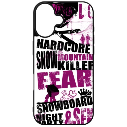 Hardcore Snowboard iPhone szilikon tok