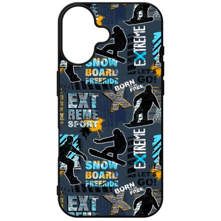 Born to be free Snowboard iPhone szilikon tok