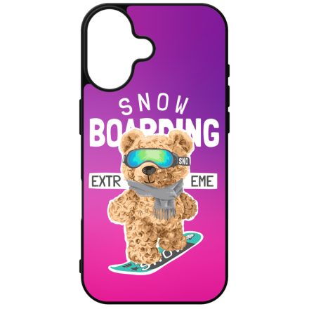 Cuki macis Snowboard iPhone szilikon tok