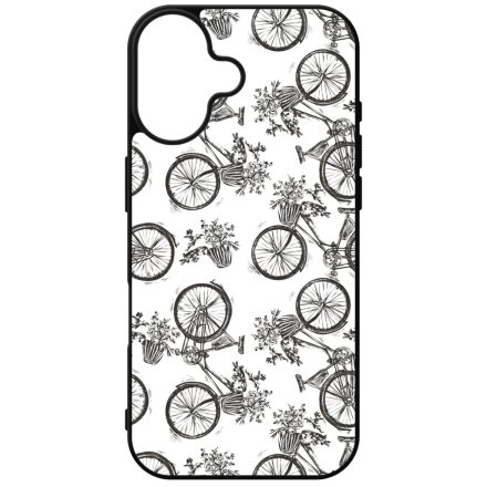 Gyonyorű viragos kerekpar iPhone szilikon tok